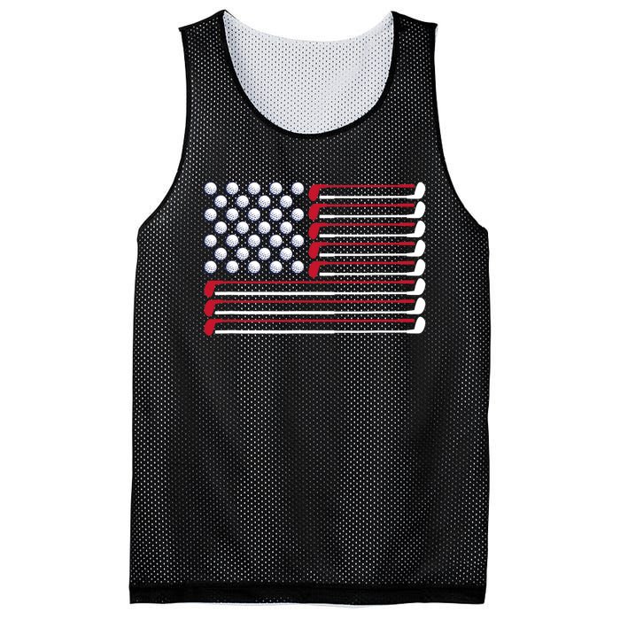 Golf American Flag Golf Player Lover Golfing Golfer Mesh Reversible Basketball Jersey Tank