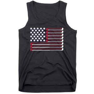 Golf American Flag Golf Player Lover Golfing Golfer Tank Top