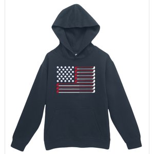 Golf American Flag Golf Player Lover Golfing Golfer Urban Pullover Hoodie