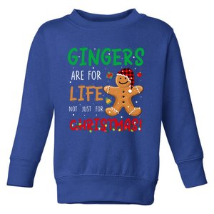 Gingers Are For Life Not Just Christmas Gingers Santa Hat Gift Toddler Sweatshirt