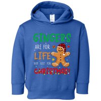 Gingers Are For Life Not Just Christmas Gingers Santa Hat Gift Toddler Hoodie