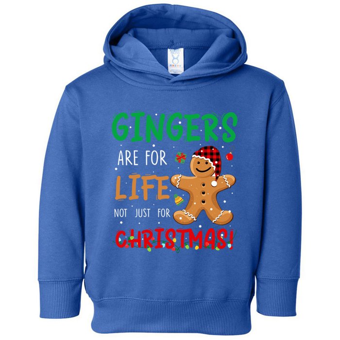 Gingers Are For Life Not Just Christmas Gingers Santa Hat Gift Toddler Hoodie