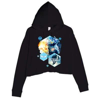 Gipsy Avenger Flight Gift Crop Fleece Hoodie