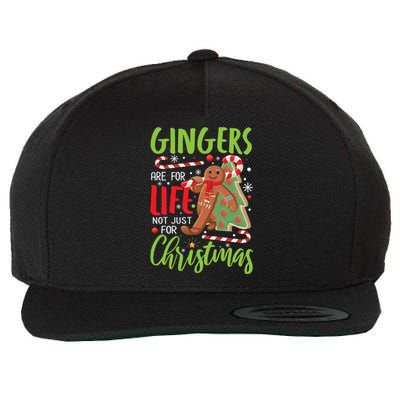 Gingers Are For Life Not Just For Christmas Funny Baker Gift Wool Snapback Cap