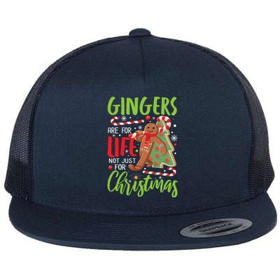 Gingers Are For Life Not Just For Christmas Funny Baker Gift Flat Bill Trucker Hat