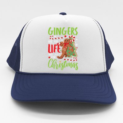 Gingers Are For Life Not Just For Christmas Funny Baker Gift Trucker Hat