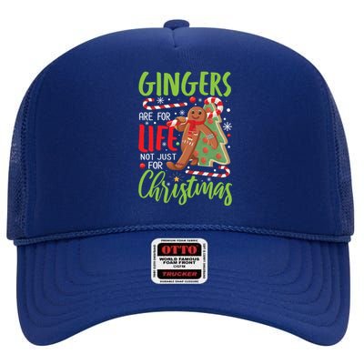 Gingers Are For Life Not Just For Christmas Funny Baker Gift High Crown Mesh Back Trucker Hat