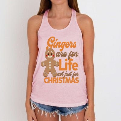 Gingers Are For Life Not Just For Christmas Gift Women's Knotted Racerback Tank