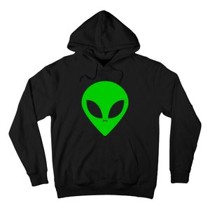 Green Alien Face Green Hoodie