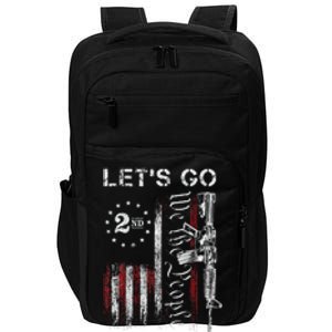 Gun American Flag Patriots Lets Go Brandon Impact Tech Backpack