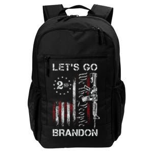 Gun American Flag Patriots Lets Go Brandon Daily Commute Backpack