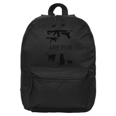 Guns Are For Pussies Anti Gun 16 in Basic Backpack