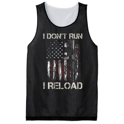 Gun American Flag I DonT Run I Reload I Dont Run Mesh Reversible Basketball Jersey Tank