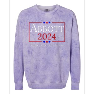 Greg Abbott For President Political Colorblast Crewneck Sweatshirt