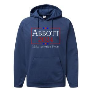 Greg Abbott For President Political Performance Fleece Hoodie