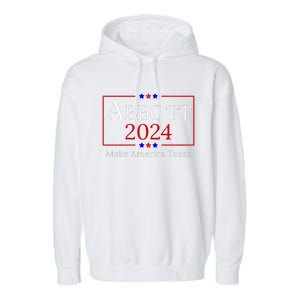 Greg Abbott For President Political Garment-Dyed Fleece Hoodie