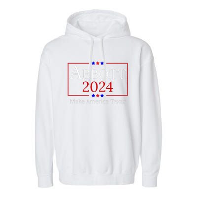 Greg Abbott For President Political Garment-Dyed Fleece Hoodie