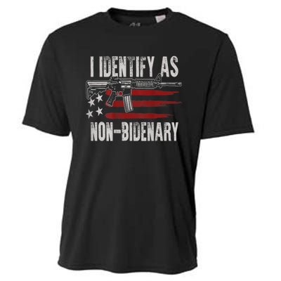 Gun American Flag I Identify As NonBidenary Cooling Performance Crew T-Shirt