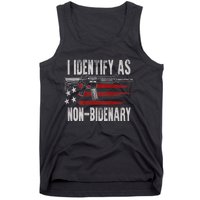 Gun American Flag I Identify As NonBidenary Tank Top