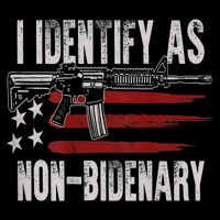 Gun American Flag I Identify As NonBidenary Wool Snapback Cap
