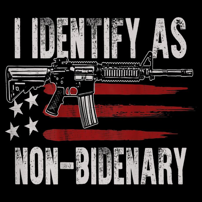 Gun American Flag I Identify As NonBidenary Wool Snapback Cap