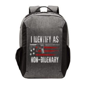 Gun American Flag I Identify As NonBidenary Vector Backpack