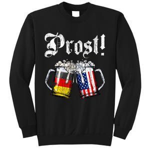 German American Flag Prost Beer Oktoberfest Sweatshirt