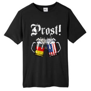 German American Flag Prost Beer Oktoberfest Tall Fusion ChromaSoft Performance T-Shirt