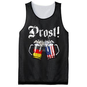 German American Flag Prost Beer Oktoberfest Mesh Reversible Basketball Jersey Tank