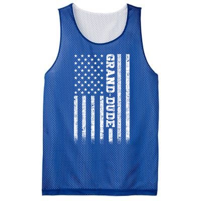 Granddude American Flag Great Gift Mesh Reversible Basketball Jersey Tank