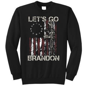 Gun American Flag Patriots Lets Go Brandon Sweatshirt