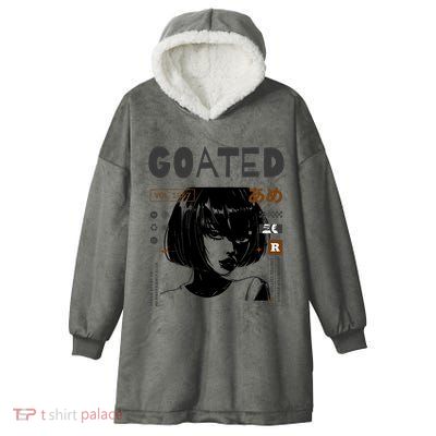 Goated Anime Femme Hooded Wearable Blanket