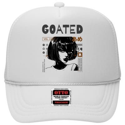 Goated Anime Femme High Crown Mesh Back Trucker Hat