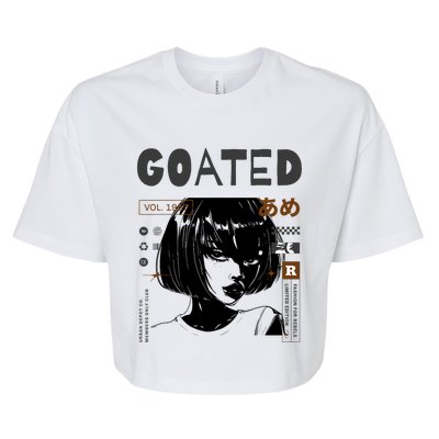 Goated Anime Femme Bella+Canvas Jersey Crop Tee