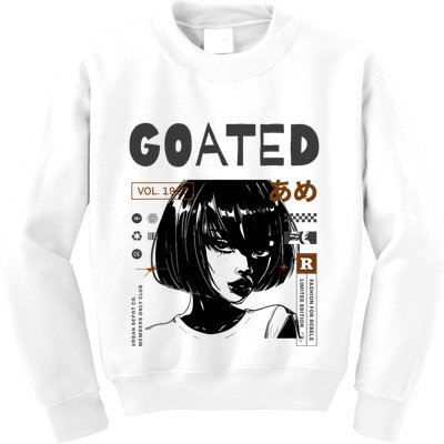 Goated Anime Femme Kids Sweatshirt