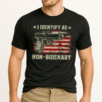 Gun American Flag Funny I Identify As NonBidenary Performance Shirt