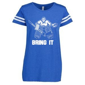 Goalie Apparel Funny Ice Hockey Player Gift Enza Ladies Jersey Football T-Shirt