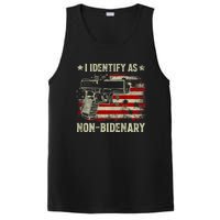 Gun American Flag I Identify As Nonbidenary PosiCharge Competitor Tank