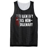 Gun American Flag I Identify As Nobidenary Mesh Reversible Basketball Jersey Tank