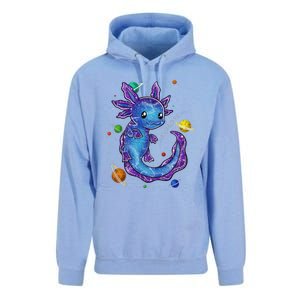 Galaxy Axolotl Funny Goth Space purple blue Japan Unisex Surf Hoodie