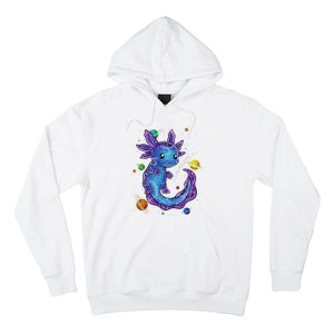 Galaxy Axolotl Funny Goth Space purple blue Japan Hoodie