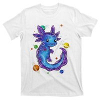 Galaxy Axolotl Funny Goth Space purple blue Japan T-Shirt