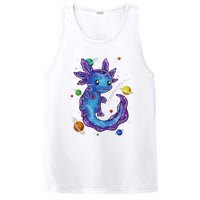 Galaxy Axolotl Funny Goth Space purple blue Japan PosiCharge Competitor Tank