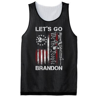 Gun American Flag Patriots Lets Go Brandon Mesh Reversible Basketball Jersey Tank