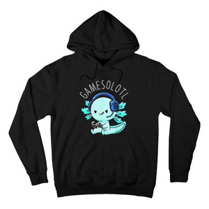 Gamesolotl Axolotl Fish Gamer Gaming Anime Lizard Video Game Hoodie