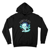 Gamesolotl Axolotl Fish Gamer Gaming Anime Lizard Video Game Hoodie