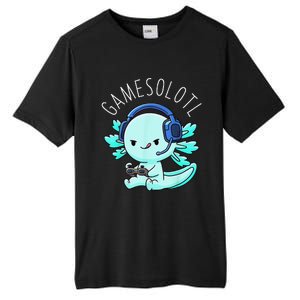 Gamesolotl Axolotl Fish Gamer Gaming Anime Lizard Video Game Tall Fusion ChromaSoft Performance T-Shirt