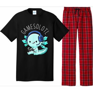 Gamesolotl Axolotl Fish Gamer Gaming Anime Lizard Video Game Pajama Set