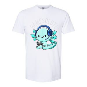 Gamesolotl Axolotl Fish Gamer Gaming Anime Lizard Video Game Softstyle CVC T-Shirt