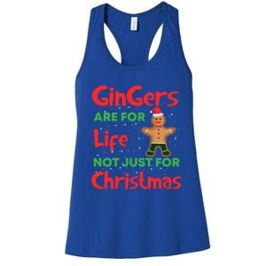 Gingers Are For Life Cute Ginger Bread Christmas Costume Gift Women's Racerback Tank